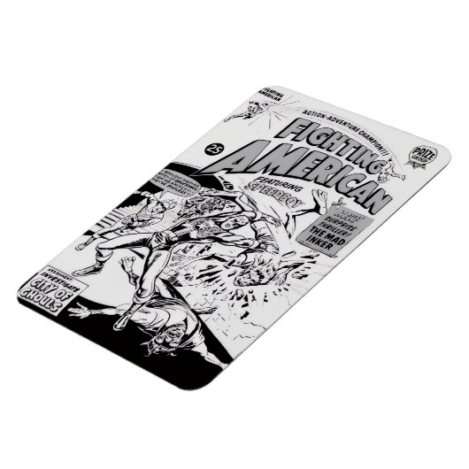 1950's 'Fighting American' Magnet (Linke Seite)