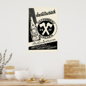 1950s Hackerbräu München Beer Poster Thai (Küche)