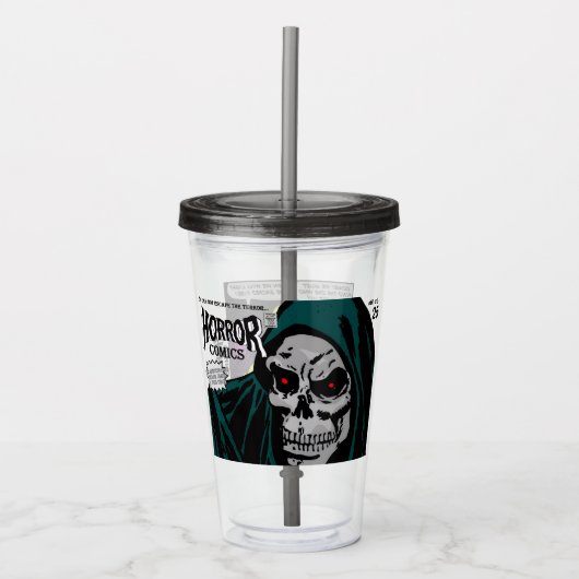1950's HORROR Comics Acrylic Tumbler Acryltrinkbecher (Vorderseite)