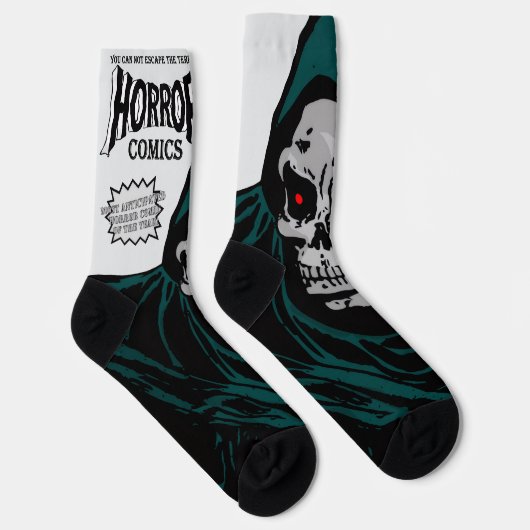 1950's 'HORROR Comics' Socks Socken (Rechts)
