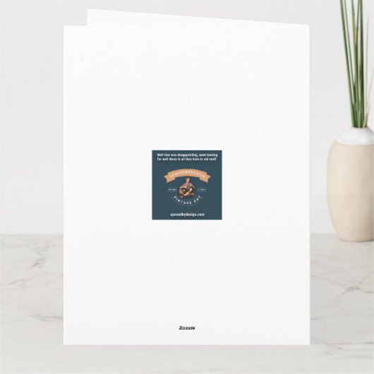 1950s Housewife Looks Up Symptoms Karte (Rückseite)