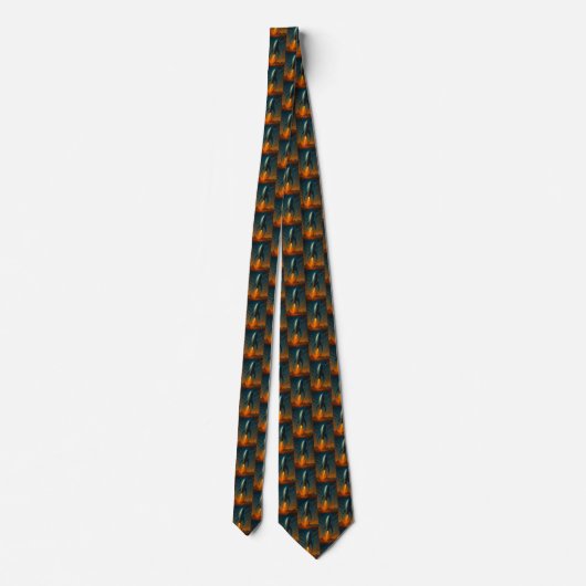 1950s inspired rocket ship tie krawatte (Rückseite)