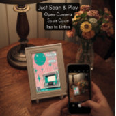 1950s Music Dementia Gift Poster with 50s Playlist