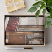 1950s Retro American Diner Watercolor Seidenpapier (Geschenk)