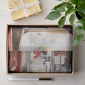 1950s Retro American Diner Watercolor Seidenpapier (Geschenk)