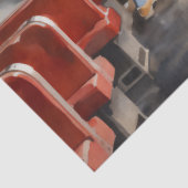 1950s Retro American Diner Watercolor Seidenpapier (Ausschnitt)