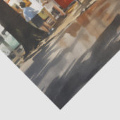 1950s Retro American Diner Watercolor Seidenpapier (Ausschnitt)