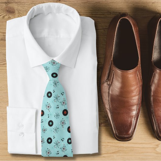 1950s Retro Music Neck Tie Krawatte