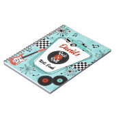 1950's Retro Rock 'n' Roll Music Notizblock (Linke Seite)