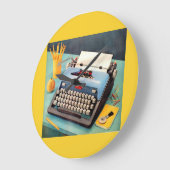 1950s typewriter große wanduhr (Winkel)