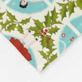 1950's Vintage Christmas Fleecedecke (Ecke)