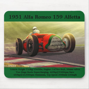 1951 Alfa Romeo 159 Alfetta Mouse Pad Mousepad