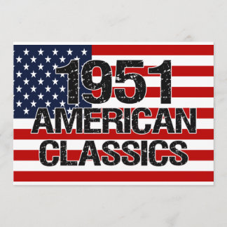 1951 amerikanische Klassiker-Einladung Einladung