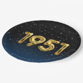 1951: Bollwerke in Sternen Pappteller (Schrägansicht)