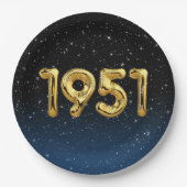 1951: Bollwerke in Sternen Pappteller (Vorderseite)