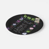 1951 Fun Facts Paper Plate Pappteller (Schrägansicht)