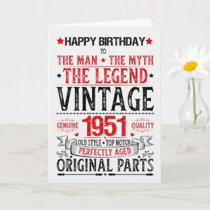 1951 geboren Geburtstag der Mann der Mythos die Le Karte