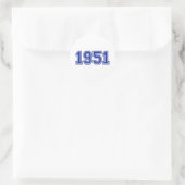 1951 Geburtstag Runder Aufkleber (Tasche)