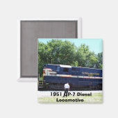 1951 GP-7 Diesel-Lokomotive Magnet (Vorderseite/Rückseite)