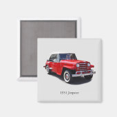 1951 Jeepster-Aufspannmagnet Magnet (Vorderseite/Rückseite)