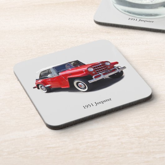 1951 Jeepster-Set mit 6 Untersetzer (Linke Seite)