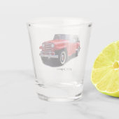 1951 Jeepster Top-up-Schussglas Schnapsglas (Rückseite)