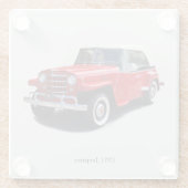 1951 Jeepster-Untersetzer Glasuntersetzer (Rückseite)