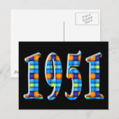 1951 POSTKARTE (Vorne/Hinten)