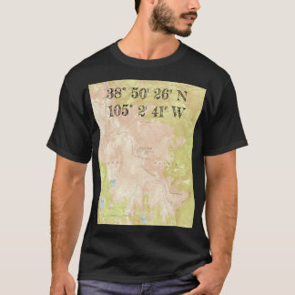 1951 USGS-Topo-Karte von Pikes Peak T-Shirt