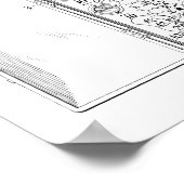 1951 Vintage Chiropractic Spine Patent Art Print Poster (Ecke)