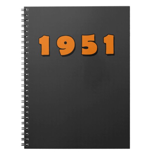 1951 Vintages Jahr Notizblock (Vorderseite)