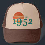 1952 70th Birthday Vintage Sunset Truckerkappe<br><div class="desc">1952 70th Birthday Vintage Sunset</div>