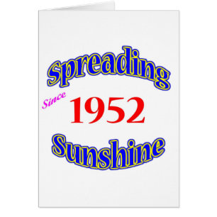 1952 ausgebreiteter Sonnenschein