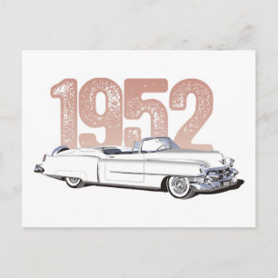 1952 Cadillac Coupe De Ville, weißes Cabrio Postkarte