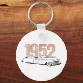1952 Cadillac Coupe De Ville, white convertible Schlüsselanhänger (Vorderseite)