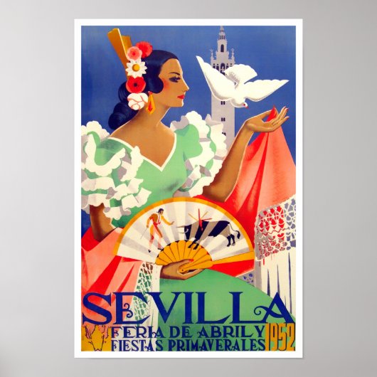 1952 Feria de Sevilla Poster (Vorne)