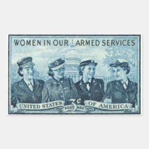 1952 Frauen im US-Militärdienst Rechteckiger Aufkleber