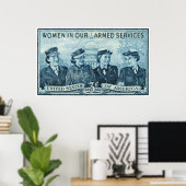 1952 Frauen in der Briefmarke der US-Streitkräfte Poster (Heimbüro)
