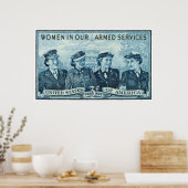 1952 Frauen in der Briefmarke der US-Streitkräfte Poster (Küche)