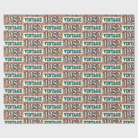 1952 geboren geschenkpapier (Flach)