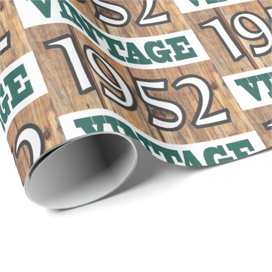 1952 geboren geschenkpapier (Rolleneckpunkt)