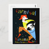 1952 Havanna Karneval Reise Postkarte (Vorne/Hinten)