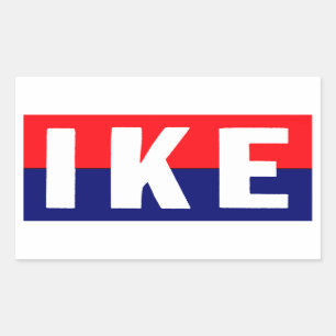 1952 Ike für Präsident Rechteckiger Aufkleber