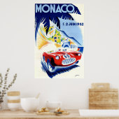 1952 Monaco Grand Prix Automobilrennen Poster (Küche)