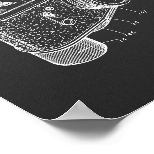 1952 Reflex Camera Patent Art Zeichnend Print Poster (Ecke)