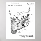 1952 Reflex Camera Patent Art Zeichnend Print Poster (Vorne)