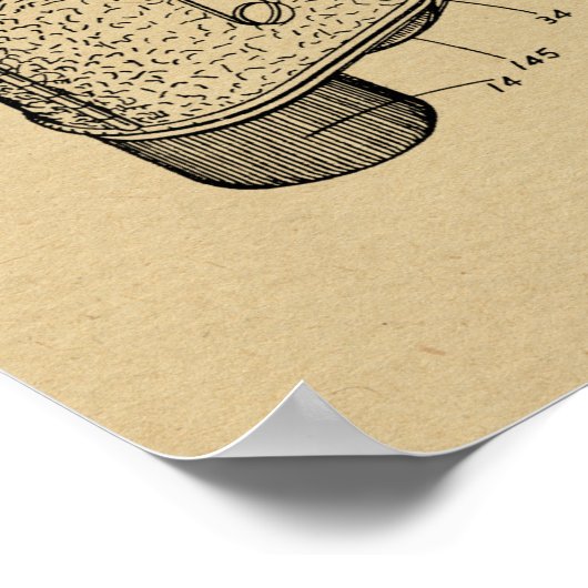 1952 Reflex Camera Patent Art Zeichnend Print Poster (Ecke)