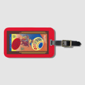 1952 REISENBROCHURE "MEXICO" COOL KITSCH GEPÄCKANHÄNGER (Vorderseite (Horizontal))