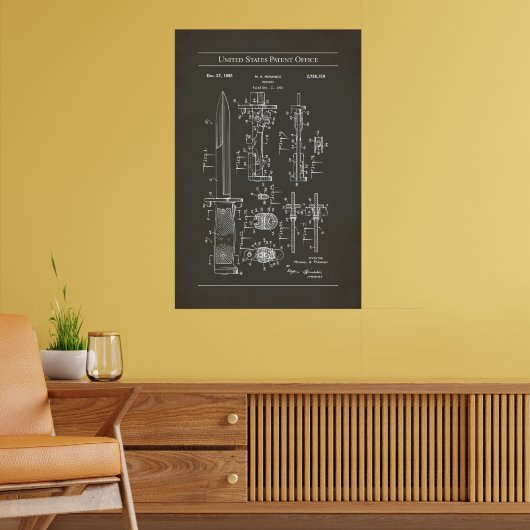 1952 US-Patent 2728159 - Bayonet Poster (Wohnzimmer 2)