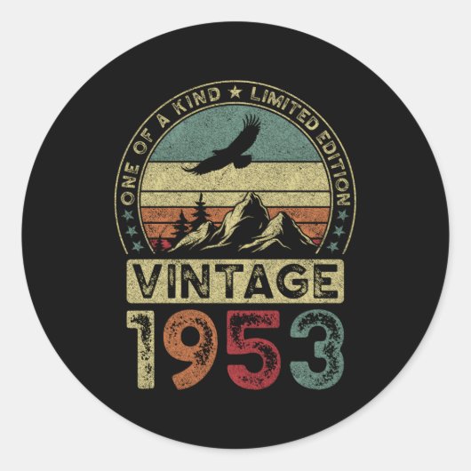 1953 71.71 RUNDER AUFKLEBER (Vorderseite)